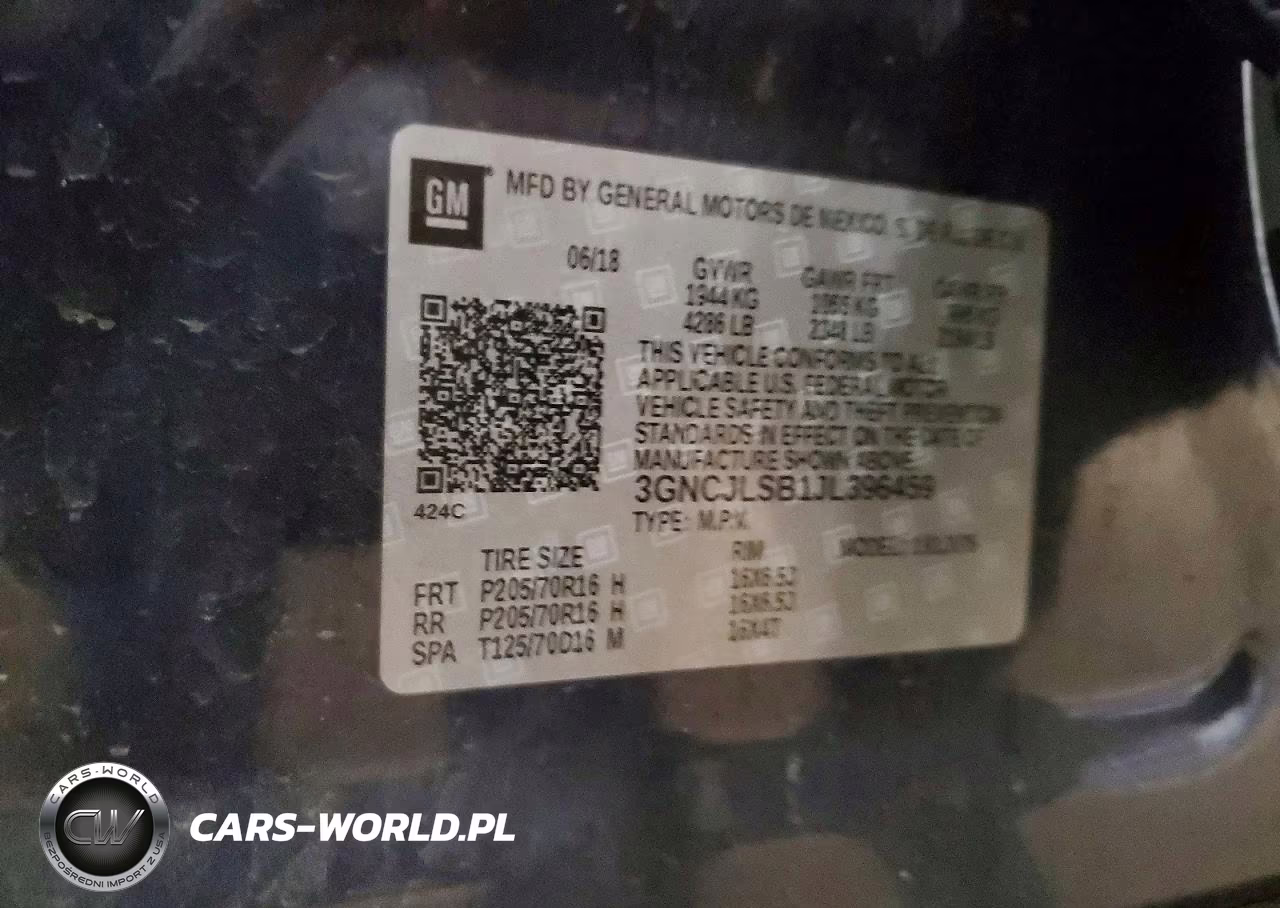 2018 Chevrolet Trax 1Lt VIN:3GNCJLSB1JL396459 - 13