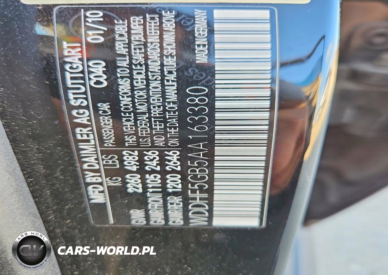 2010 Mercedes-Benz E 350 VIN:WDDHF5GB5AA163380 - 12