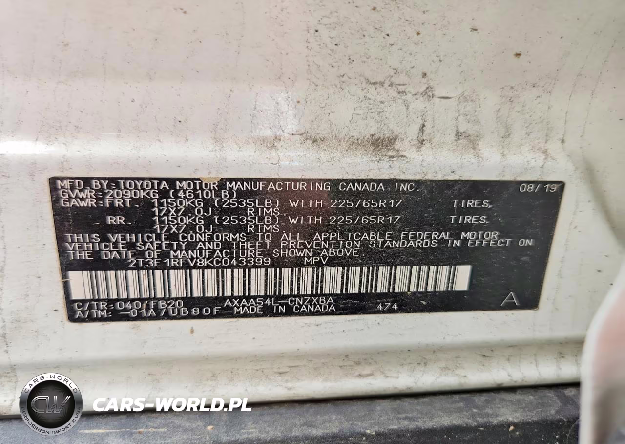 2019 Toyota Rav4 Le VIN:2T3F1RFV8KC043399 - 13
