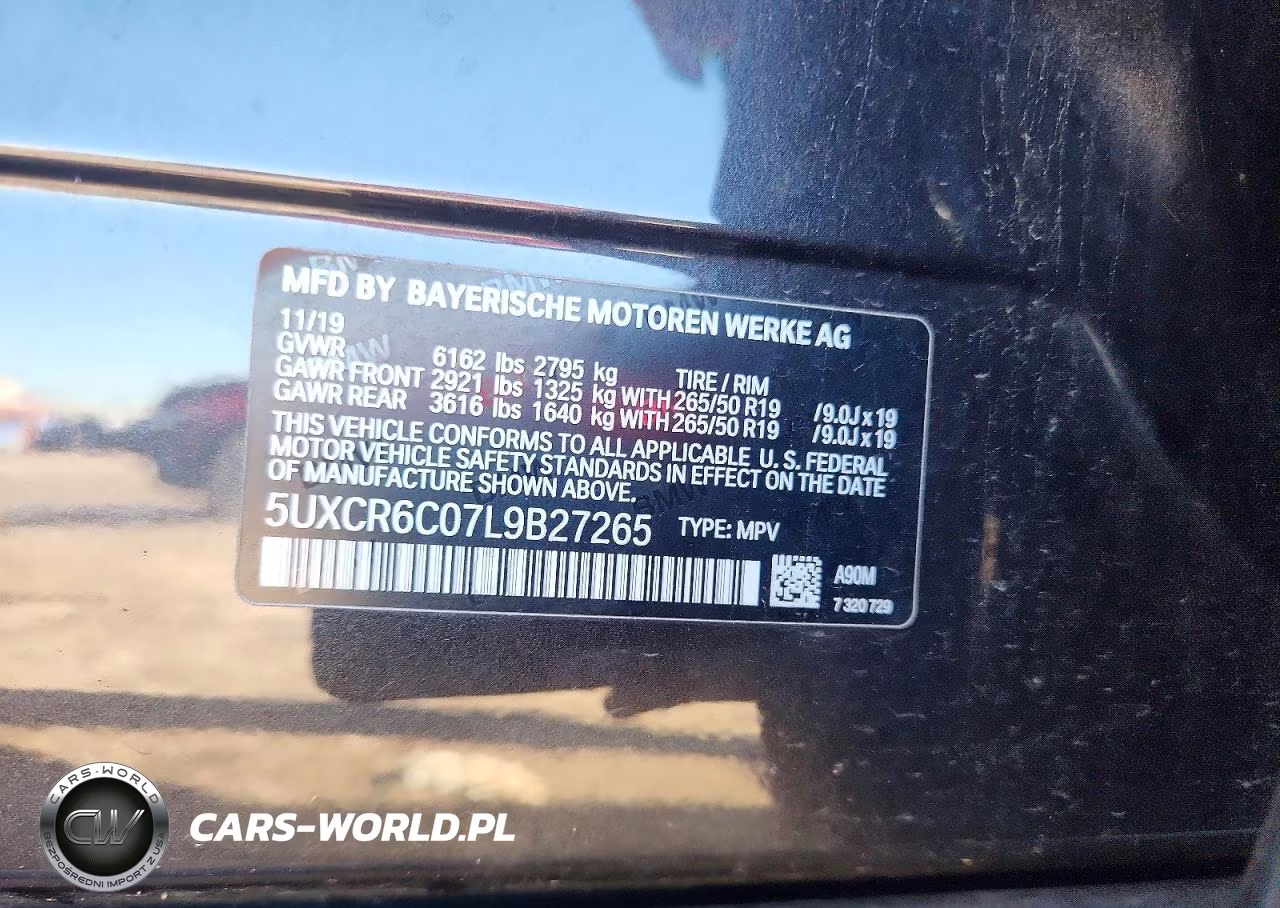 2020 BMW X5 xDrive40I VIN:5UXCR6C07L9B27265 - 13