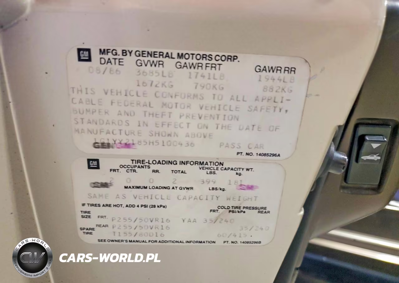 1987 Chevrolet Corvette VIN:1G1YY2185H5100436 - 12