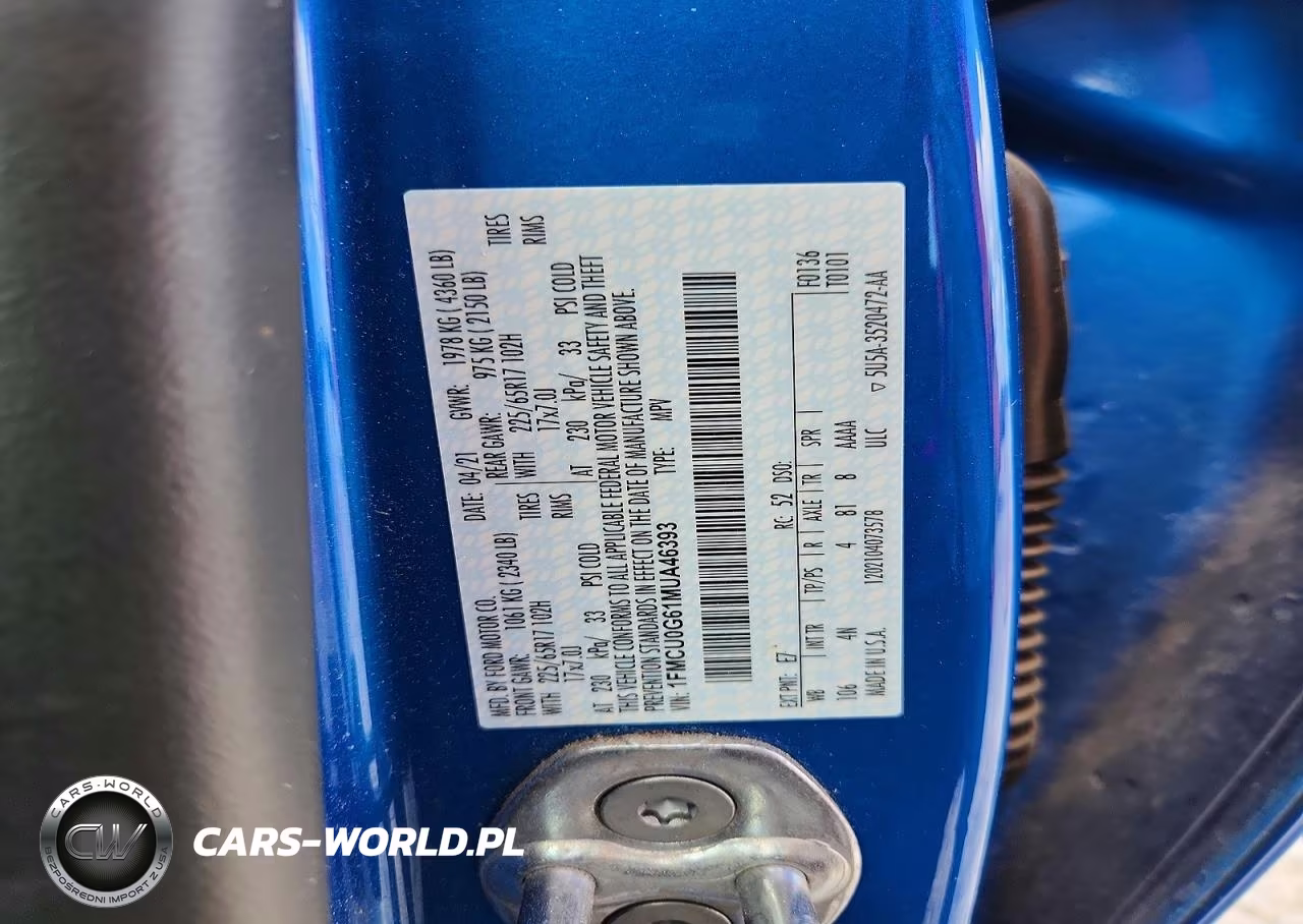 2021 Ford Escape Se VIN:1FMCU0G61MUA46393 - 13