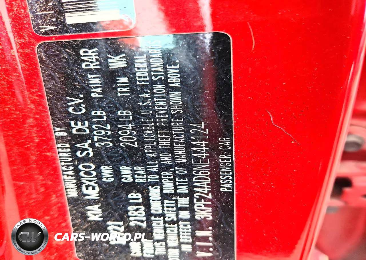 2022 Kia Forte Lxs VIN:3KPF24AD6NE444124 - 12