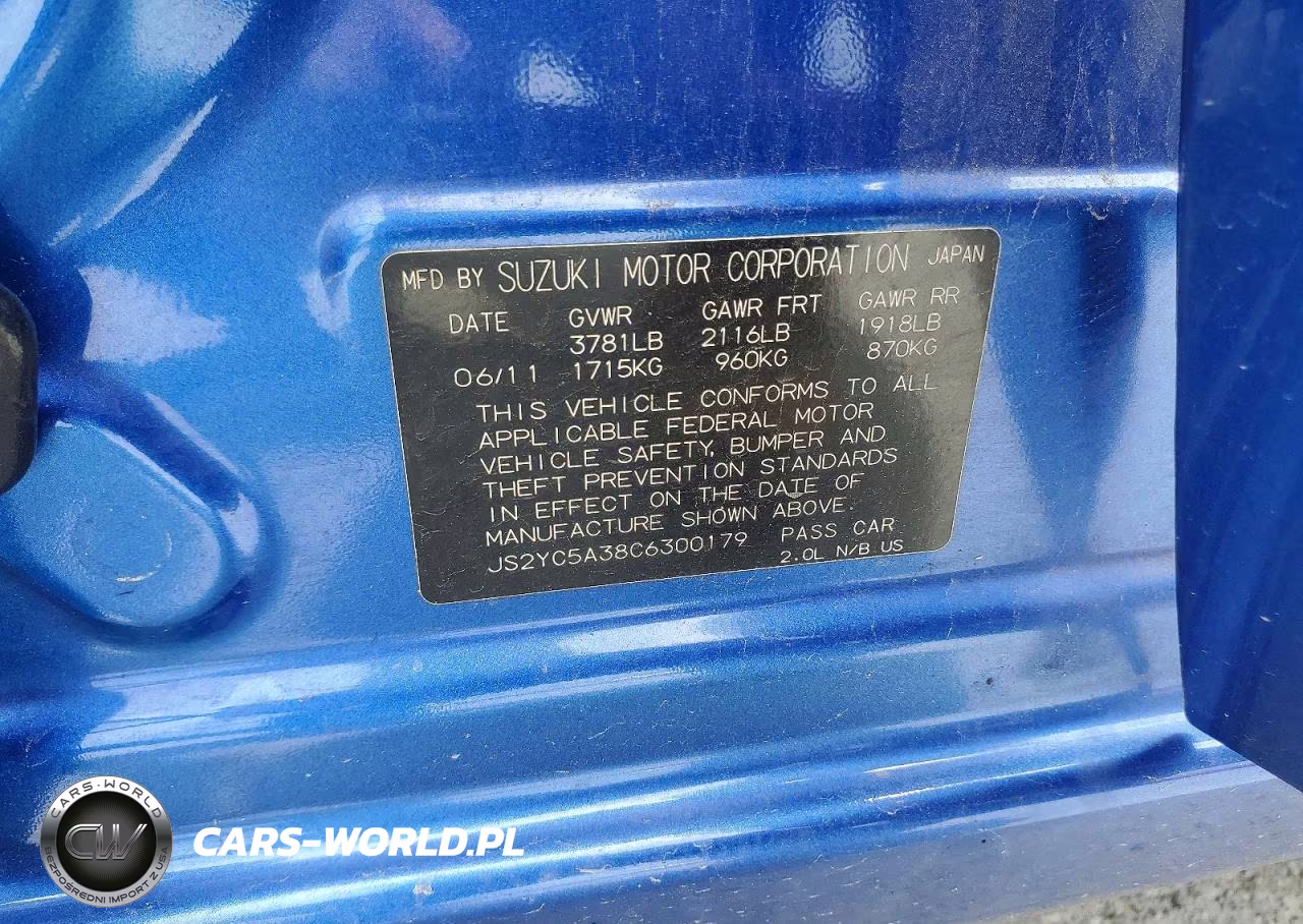 2012 Suzuki Sx4 Le VIN:JS2YC5A38C6300179 - 12