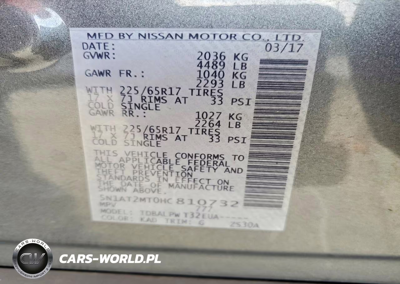 2017 Nissan Rogue S VIN:5N1AT2MT0HC810732 - 12