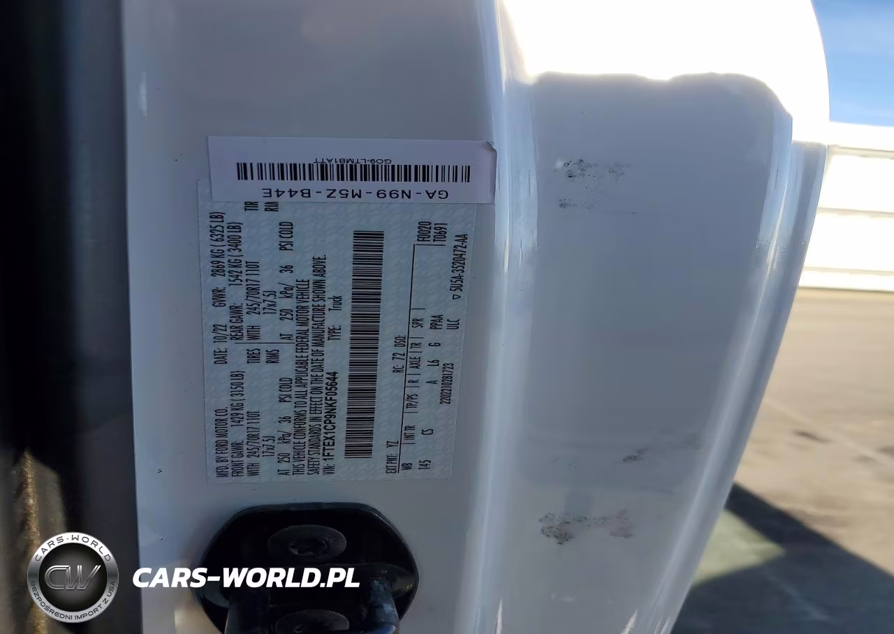 2022 Ford F150 VIN:1FTEX1CP9NKF05644 - 12
