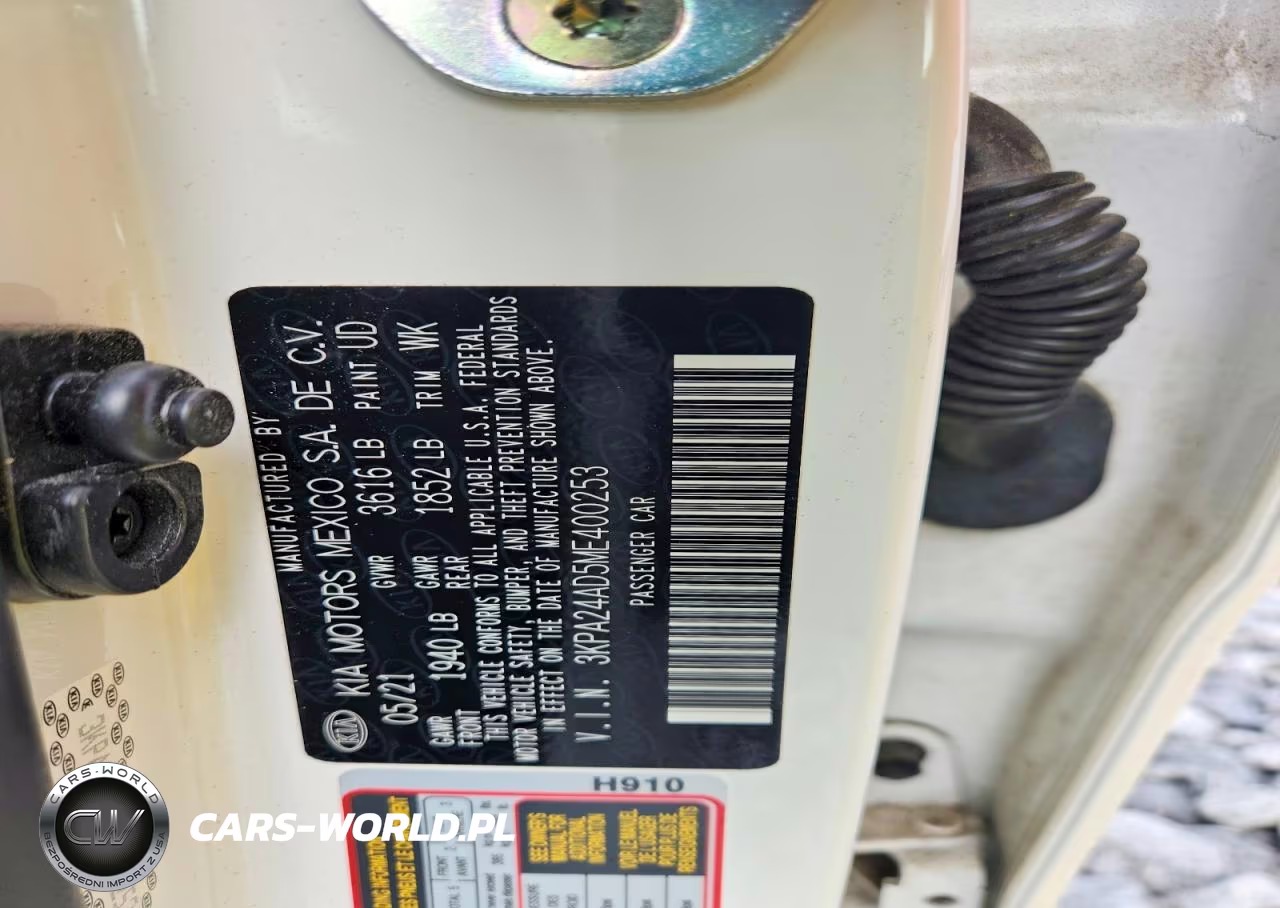 2021 Kia Rio S VIN:3KPA24AD5ME400253 - 12