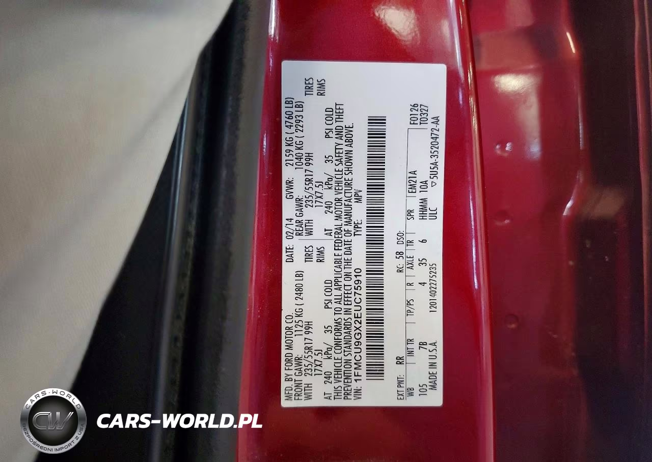 2014 Ford Escape Se VIN:1FMCU9GX2EUC75910 - 13