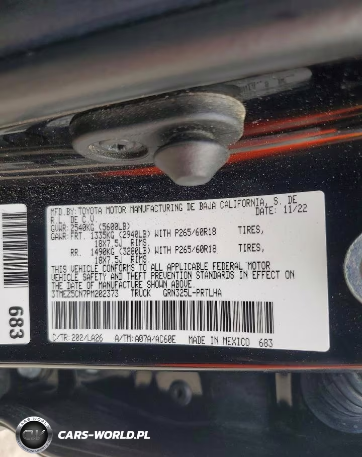2023 Toyota Tacoma Limited VIN:3TMEZ5CN7PM202373 - 13