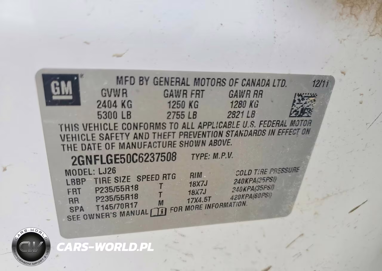2012 Chevrolet Equinox Ltz VIN:2GNFLGE50C6237508 - 13