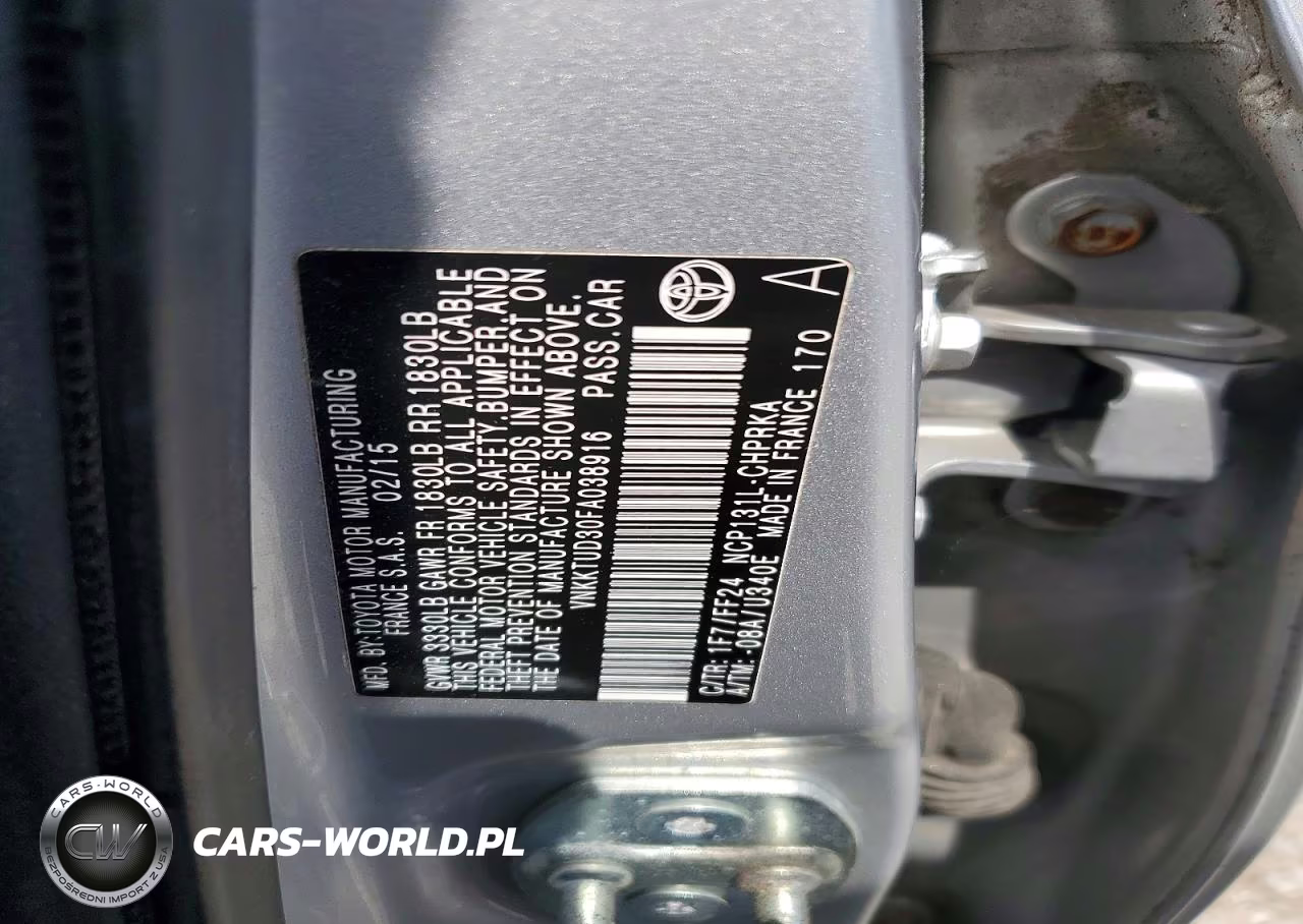 2015 Toyota Yaris 5-Door Se VIN:VNKKTUD30FA038916 - 12