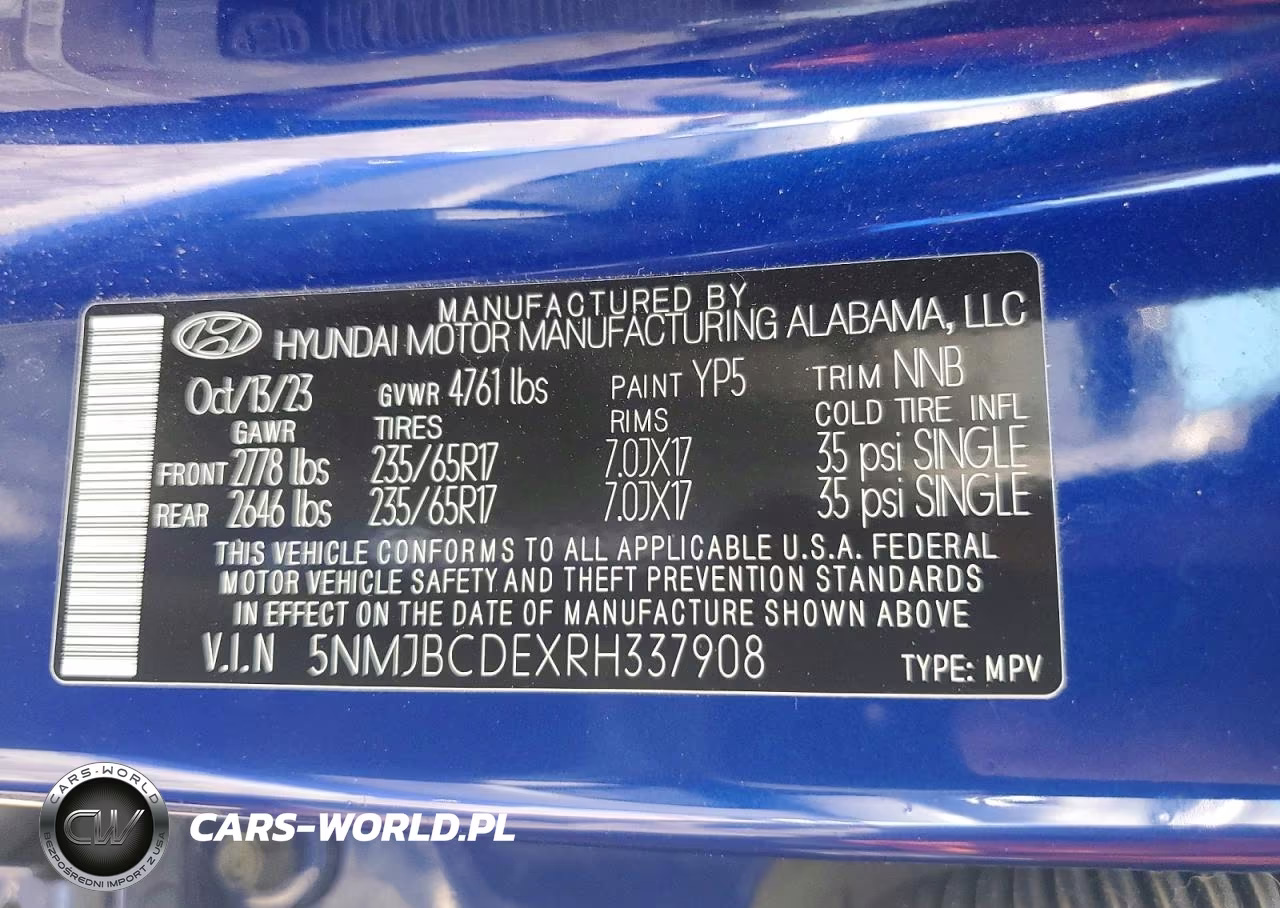 2024 Hyundai Tucson Sel VIN:5NMJBCDEXRH337908 - 13