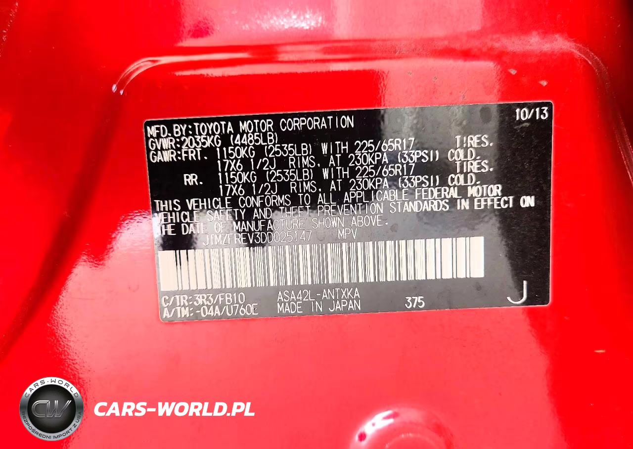 2013 Toyota Rav4 Le VIN:JTMZFREV3DD025147 - 13