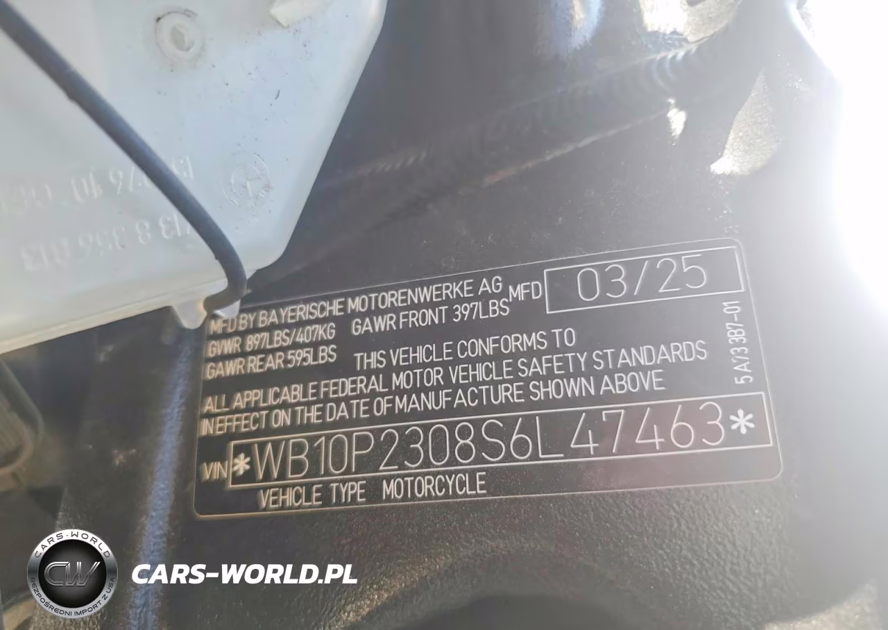 2025 BMW S 1000 Rr VIN:WB10P2308S6L47463 - 9