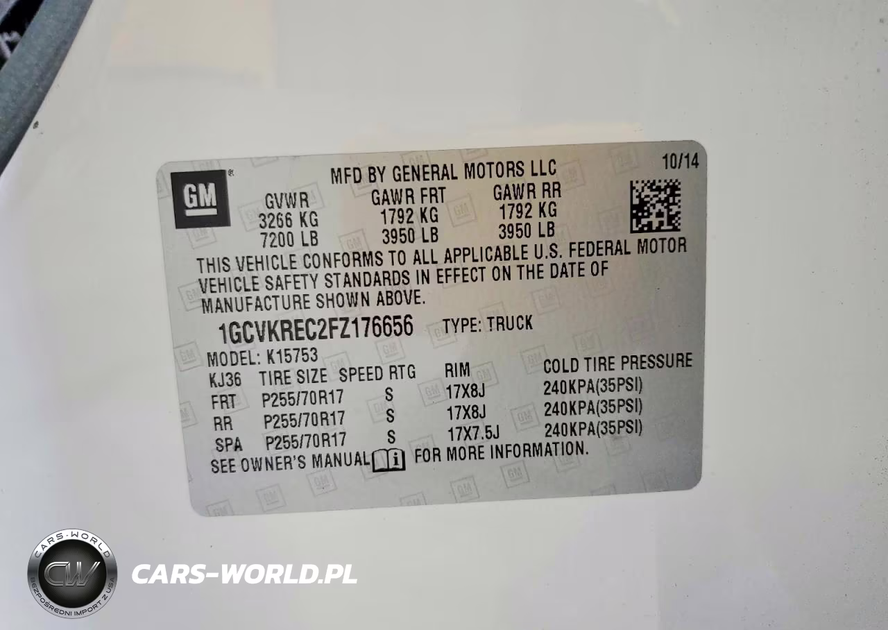 2015 Chevrolet Silverado K1500 Lt VIN:1GCVKREC2FZ176656 - 13