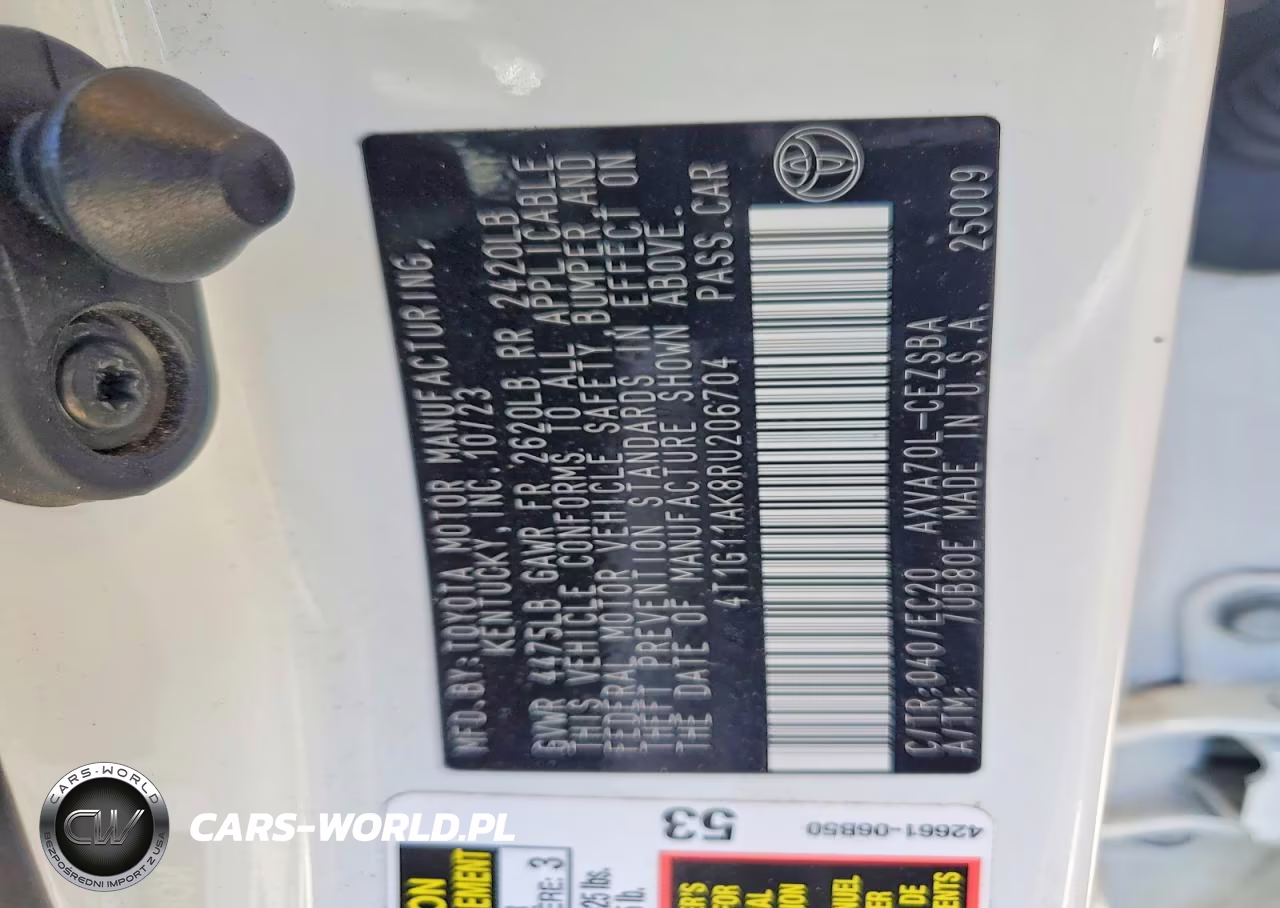 2024 Toyota Camry Se Nightshade VIN:4T1G11AK8RU206704 - 12