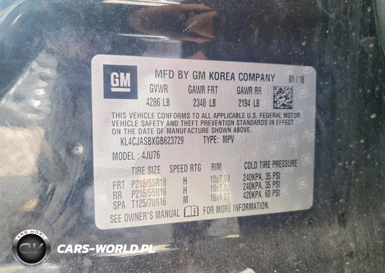 2016 Buick Encore VIN:KL4CJASBXGB623729 - 13