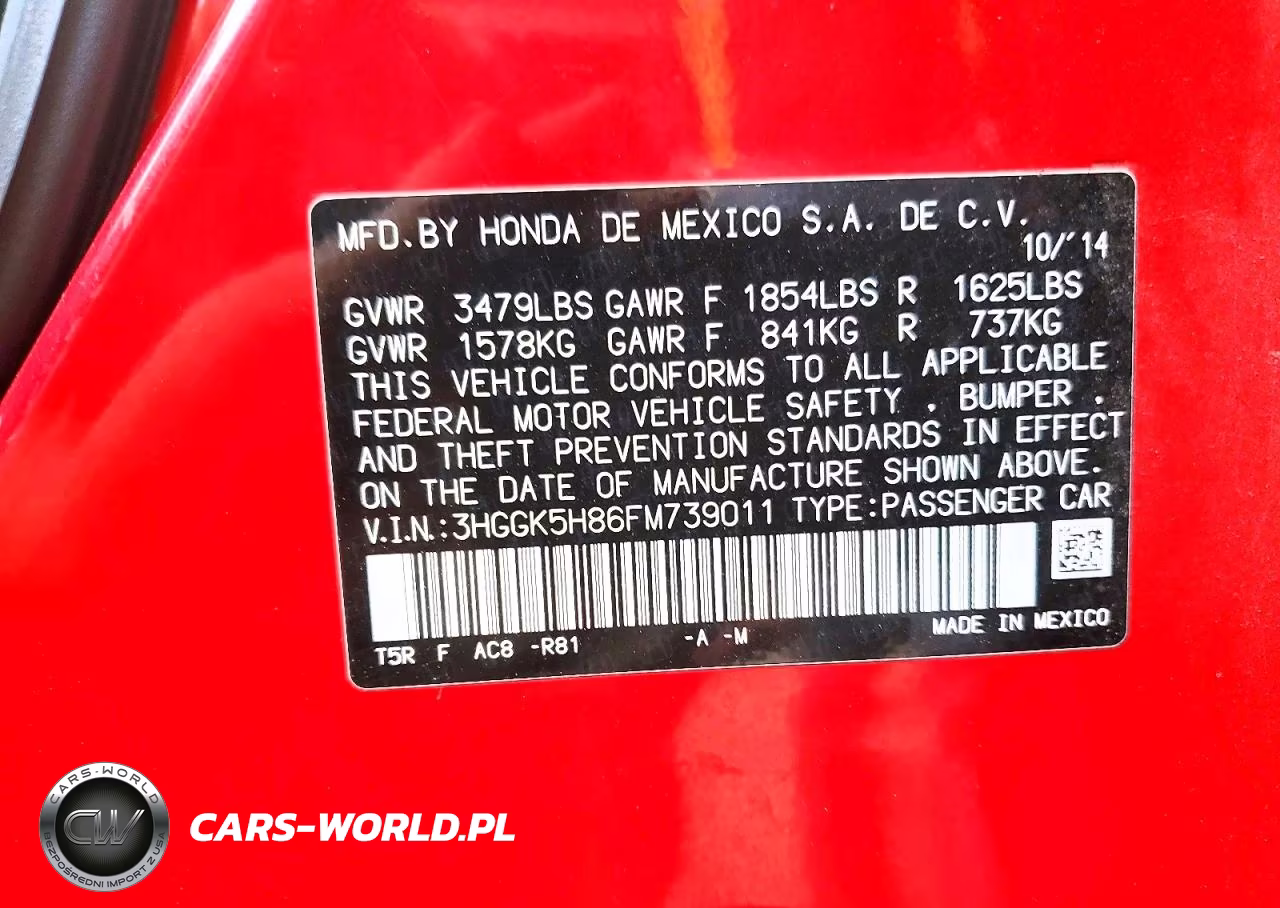 2015 Honda Fit Ex VIN:3HGGK5H86FM739011 - 13
