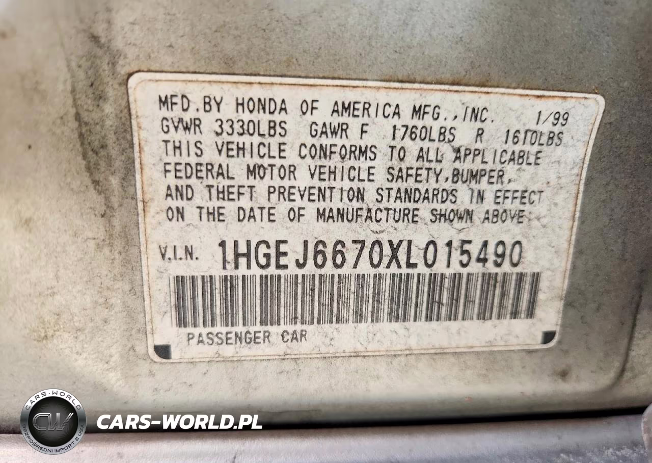 1999 Honda Civic Lx VIN:1HGEJ6670XL015490 - 12