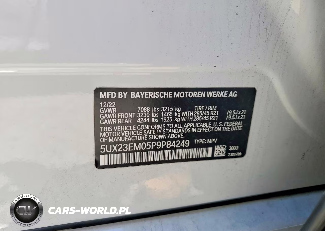 2023 BMW X7 xDrive40I VIN:5UX23EM05P9P84249 - 13