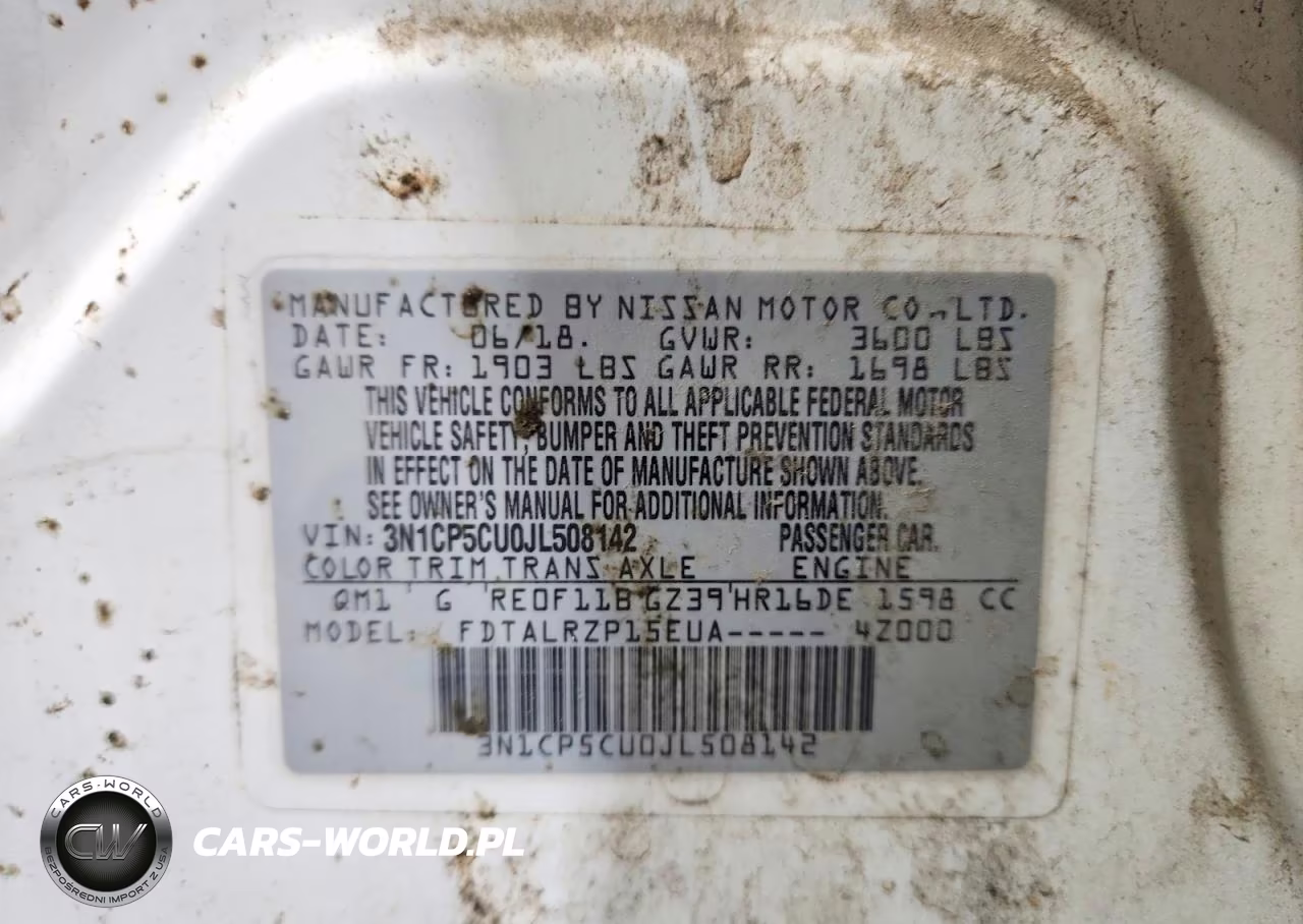 2018 Nissan Kicks S VIN:3N1CP5CU0JL508142 - 13