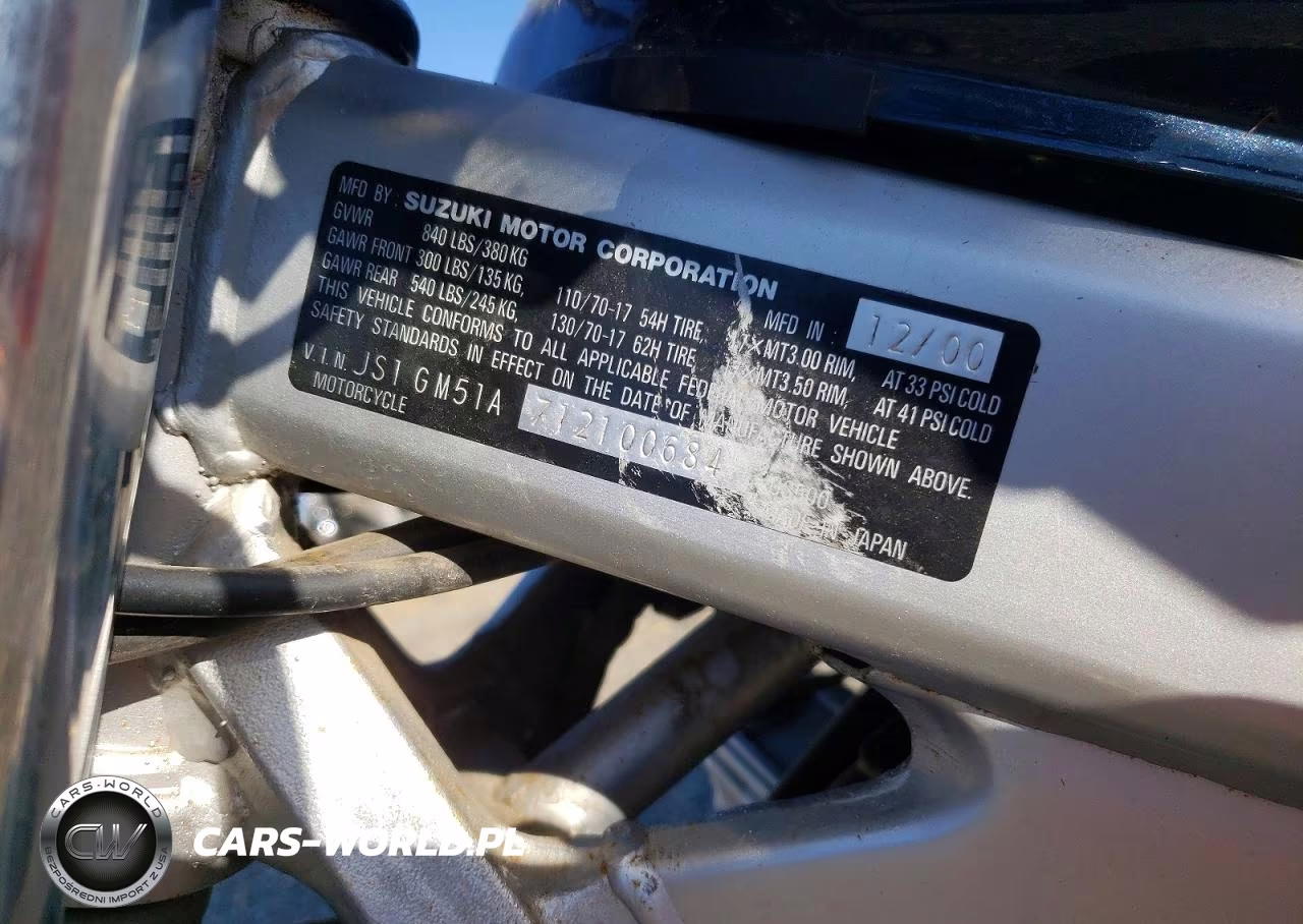 2001 Suzuki Gs500 VIN:JS1GM51A712100684 - 9