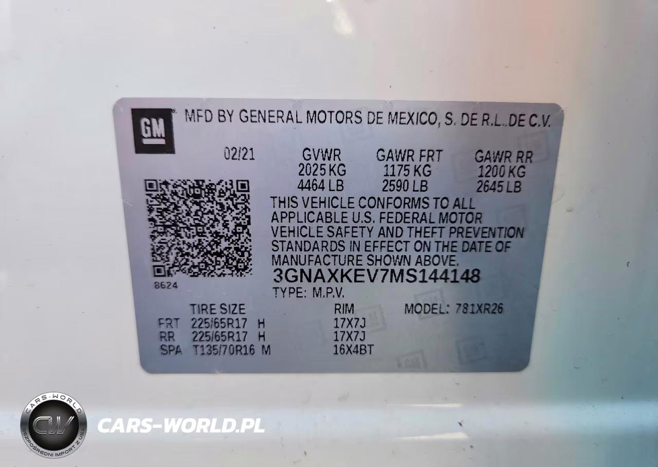 2021 Chevrolet Equinox Lt VIN:3GNAXKEV7MS144148 - 13