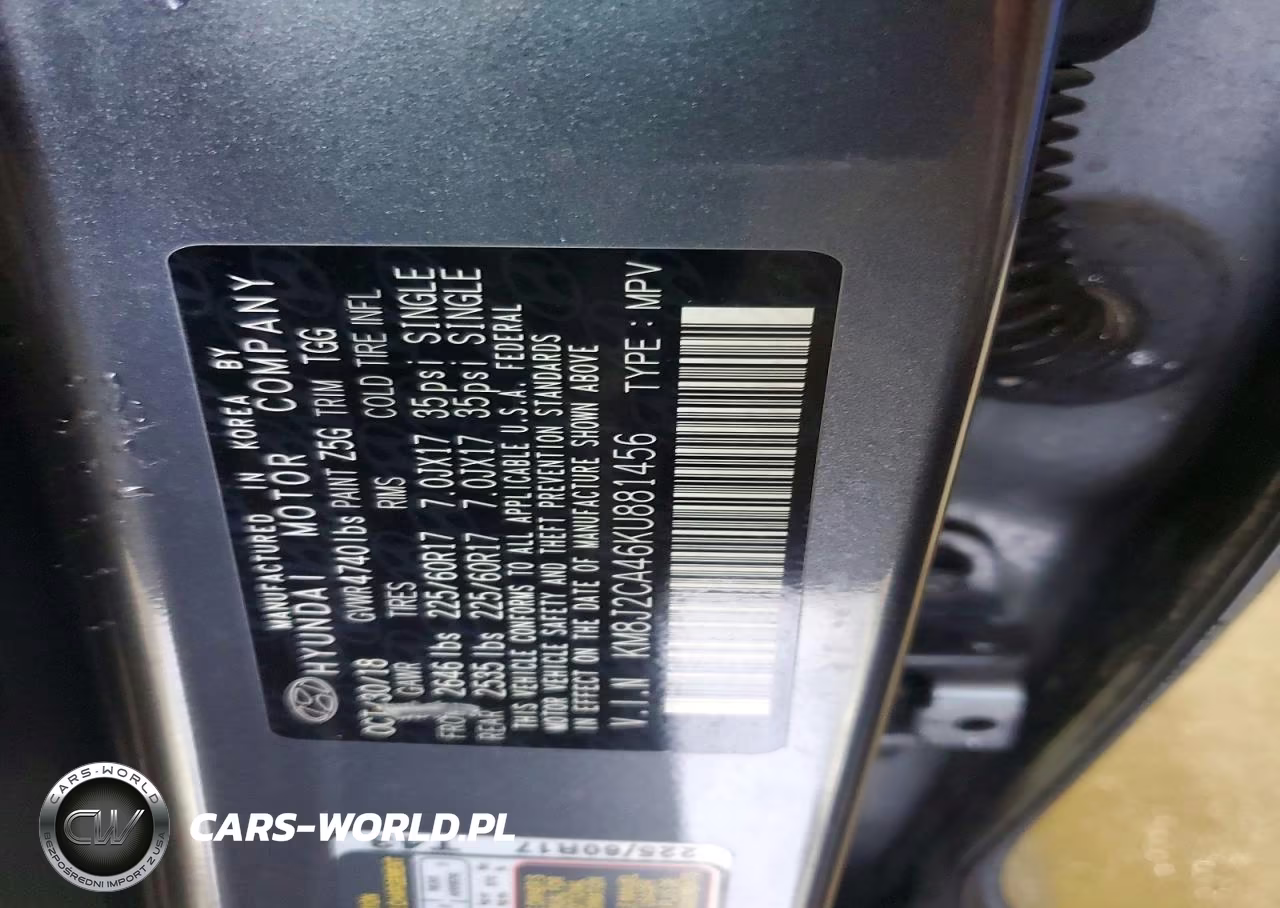 2019 Hyundai Tucson Se VIN:KM8J2CA46KU881456 - 13