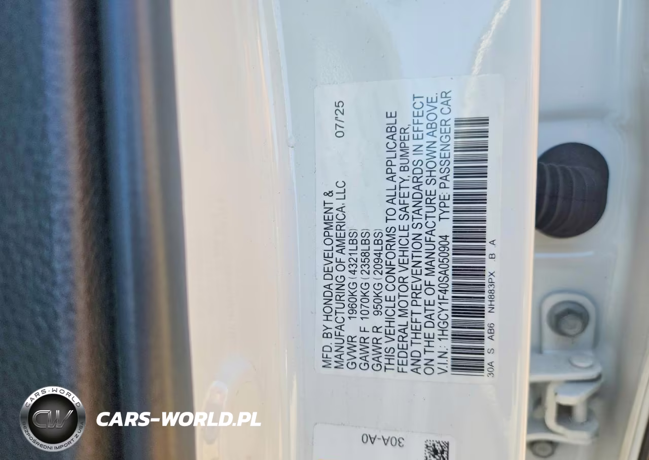 2025 Honda Accord Se VIN:1HGCY1F40SA050904 - 12