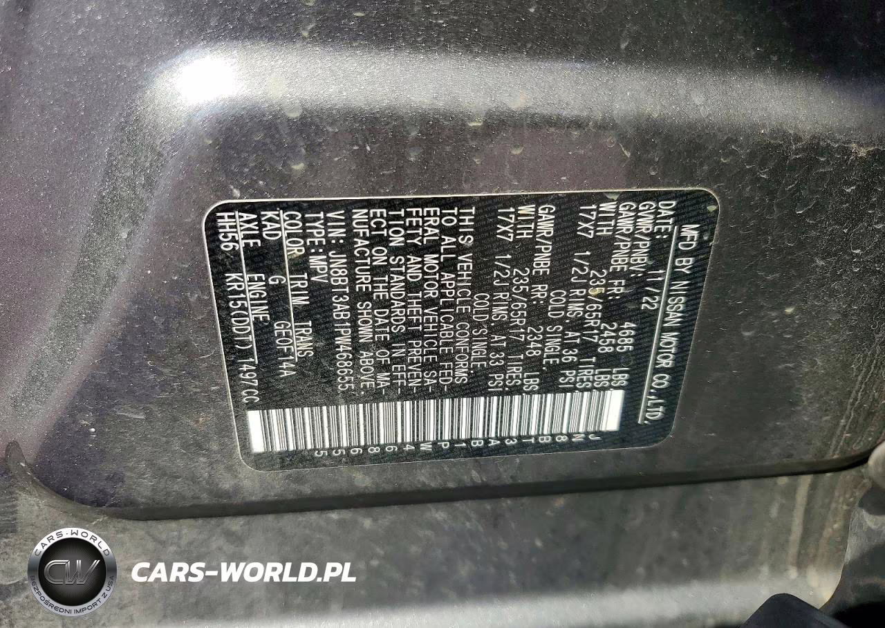2023 Nissan Rogue S VIN:JN8BT3AB1PW468655 - 13