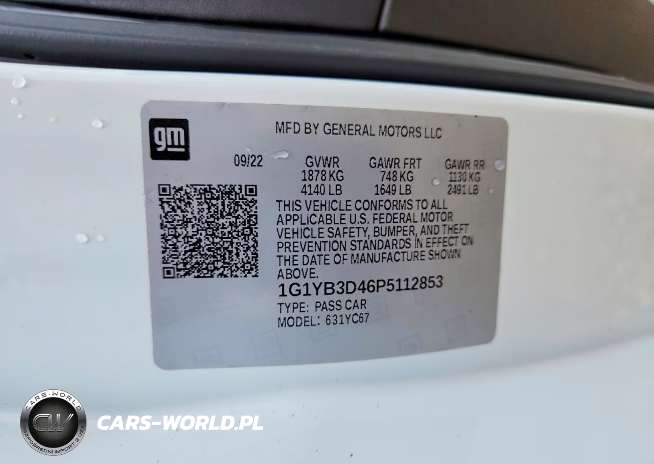 2023 Chevrolet Corvette Stingray 2Lt VIN:1G1YB3D46P5112853 - 12