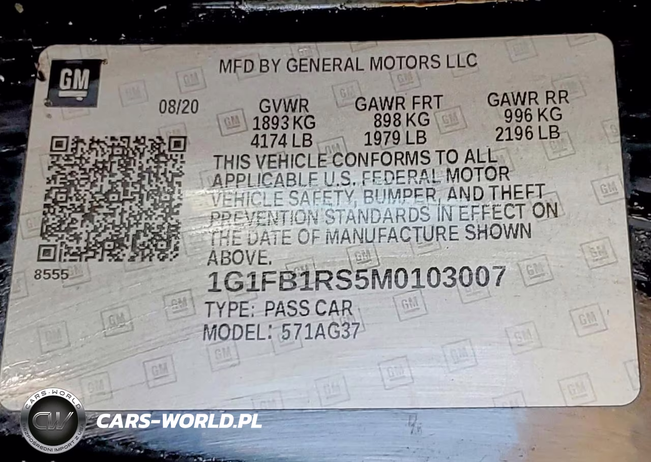 2021 Chevrolet Camaro Ls VIN:1G1FB1RS5M0103007 - 13