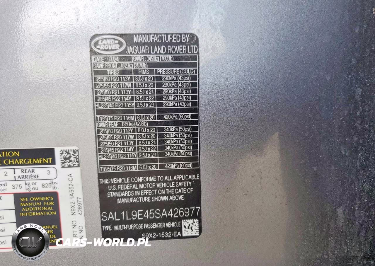 2025 Land Rover Range Rover Sport Dynamic Se VIN:SAL1L9E45SA426977 - 14