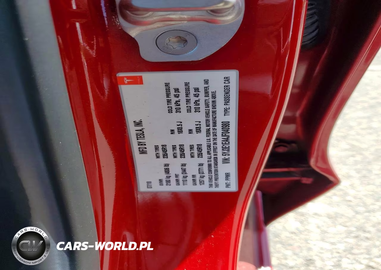 2018 Tesla Model 3 VIN:5YJ3E1EA4JF040980 - 13