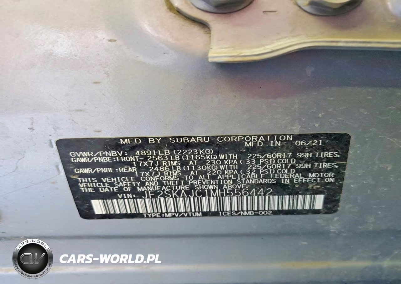 2021 Subaru Forester Premium VIN:JF2SKAJC1MH556442 - 12