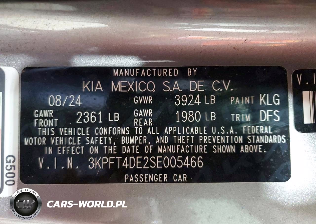 2025 Kia K4 Lxs VIN:3KPFT4DE2SE005466 - 12