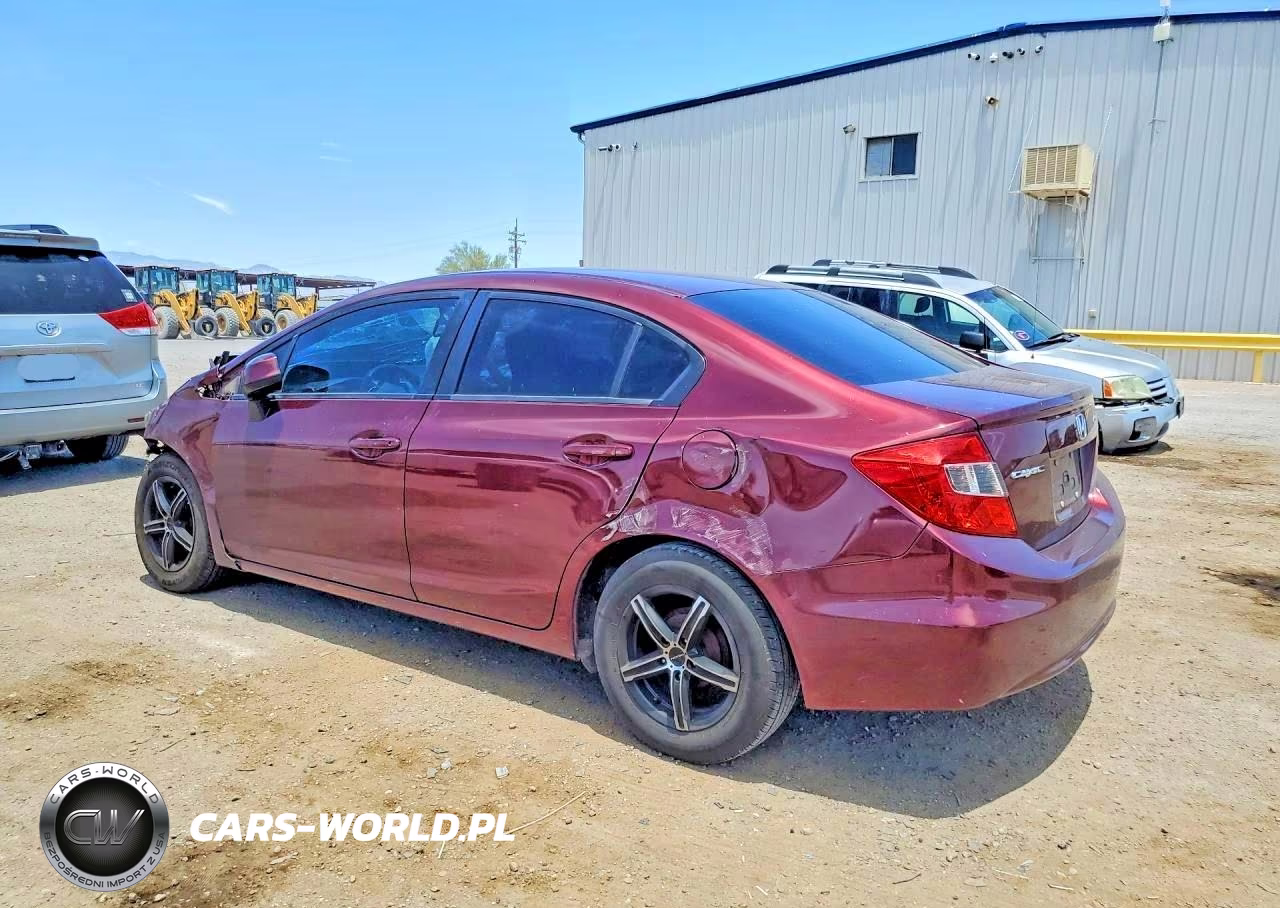 2012 Honda Civic Lx VIN:19XFB2F56CE357326 - 2