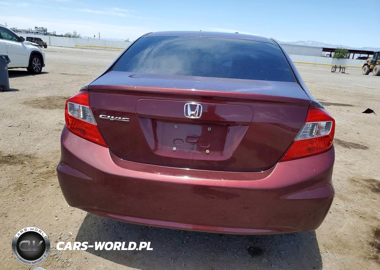 2012 Honda Civic Lx VIN:19XFB2F56CE357326 - 6