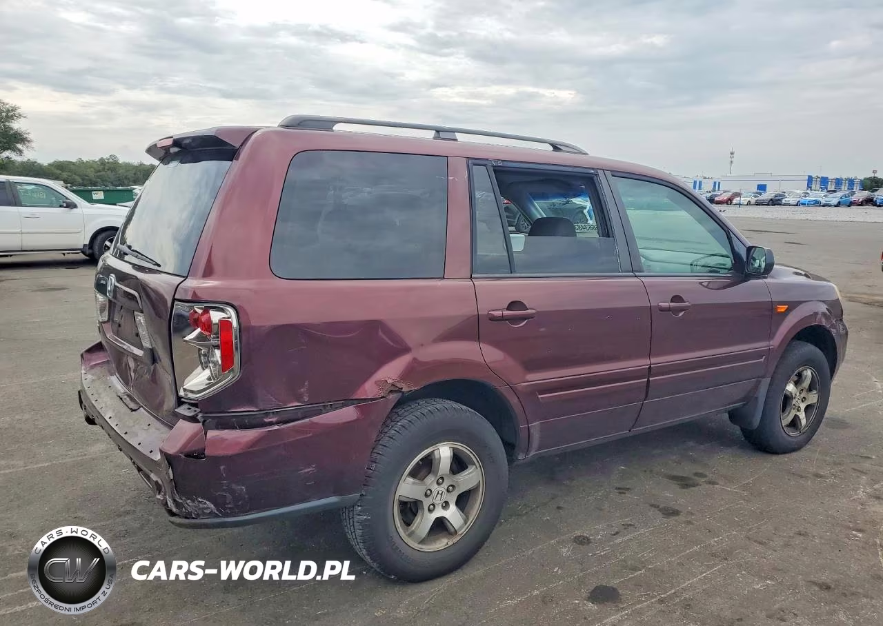 2007 Honda Pilot Ex VIN:2HKYF18417H513656 - 3