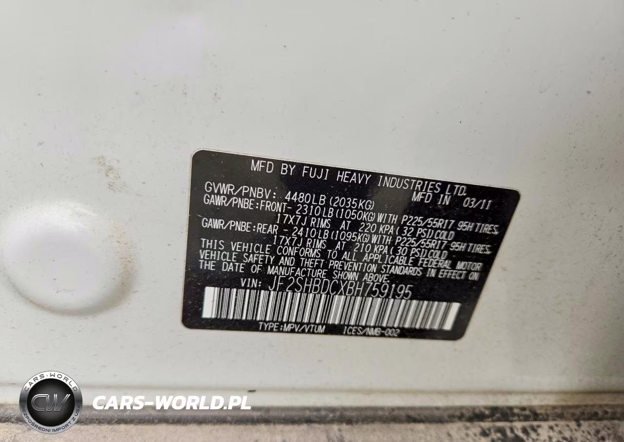 2011 Subaru Forester 2.5X Premium VIN:JF2SHBDCXBH759195 - 12