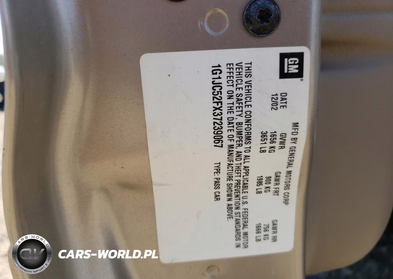2003 Chevrolet Cavalier VIN:1G1JC52FX37239067 - 13
