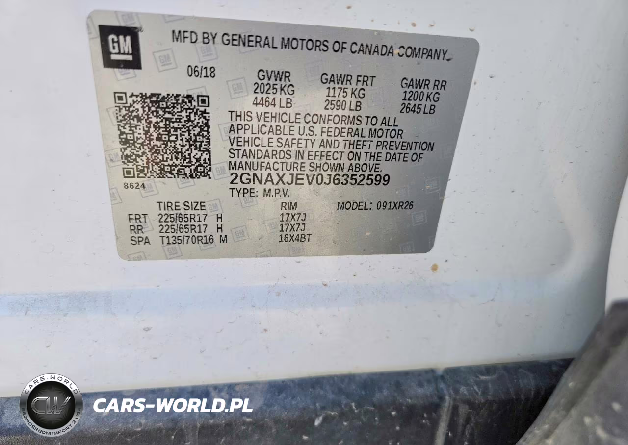 2018 Chevrolet Equinox Lt VIN:2GNAXJEV0J6352599 - 13