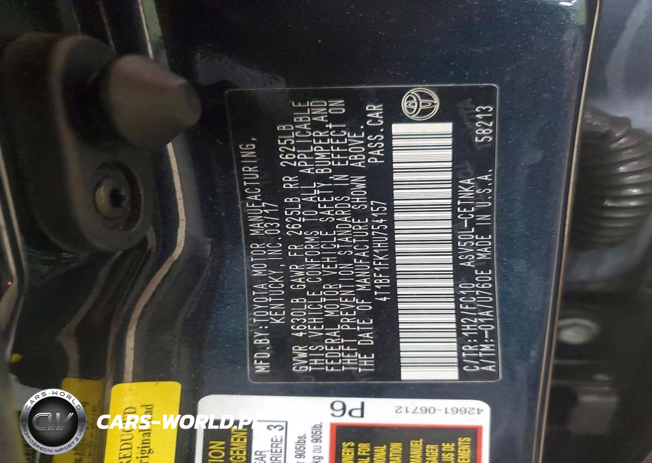 2017 Toyota Camry Le VIN:4T1BF1FK1HU754157 - 12