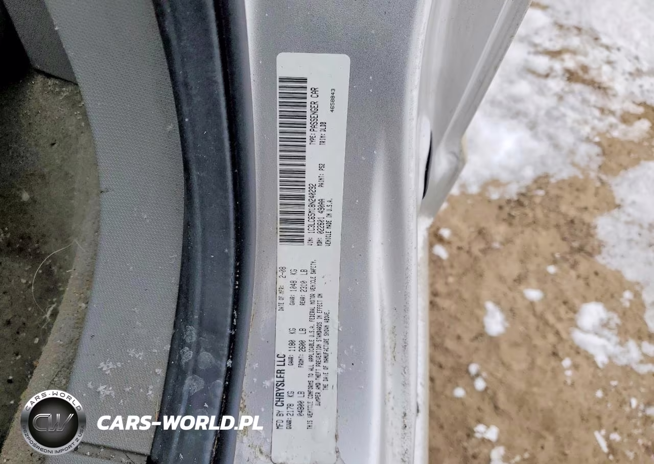 2008 Chrysler Sebring Limited VIN:1C3LC65M18N240292 - 12