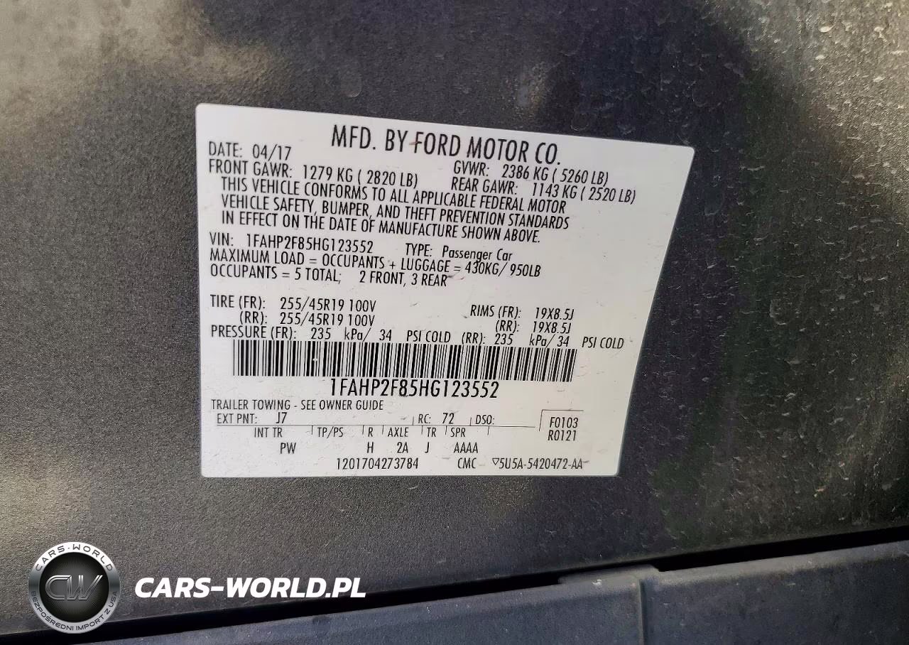 2017 Ford Taurus Limited VIN:1FAHP2F85HG123552 - 12