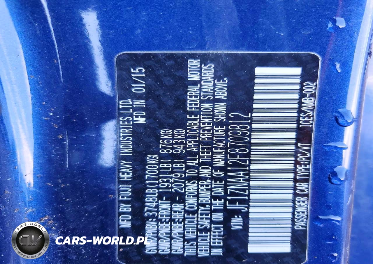 2015 Scion Fr-S Base VIN:JF1ZNAA12F8709812 - 12