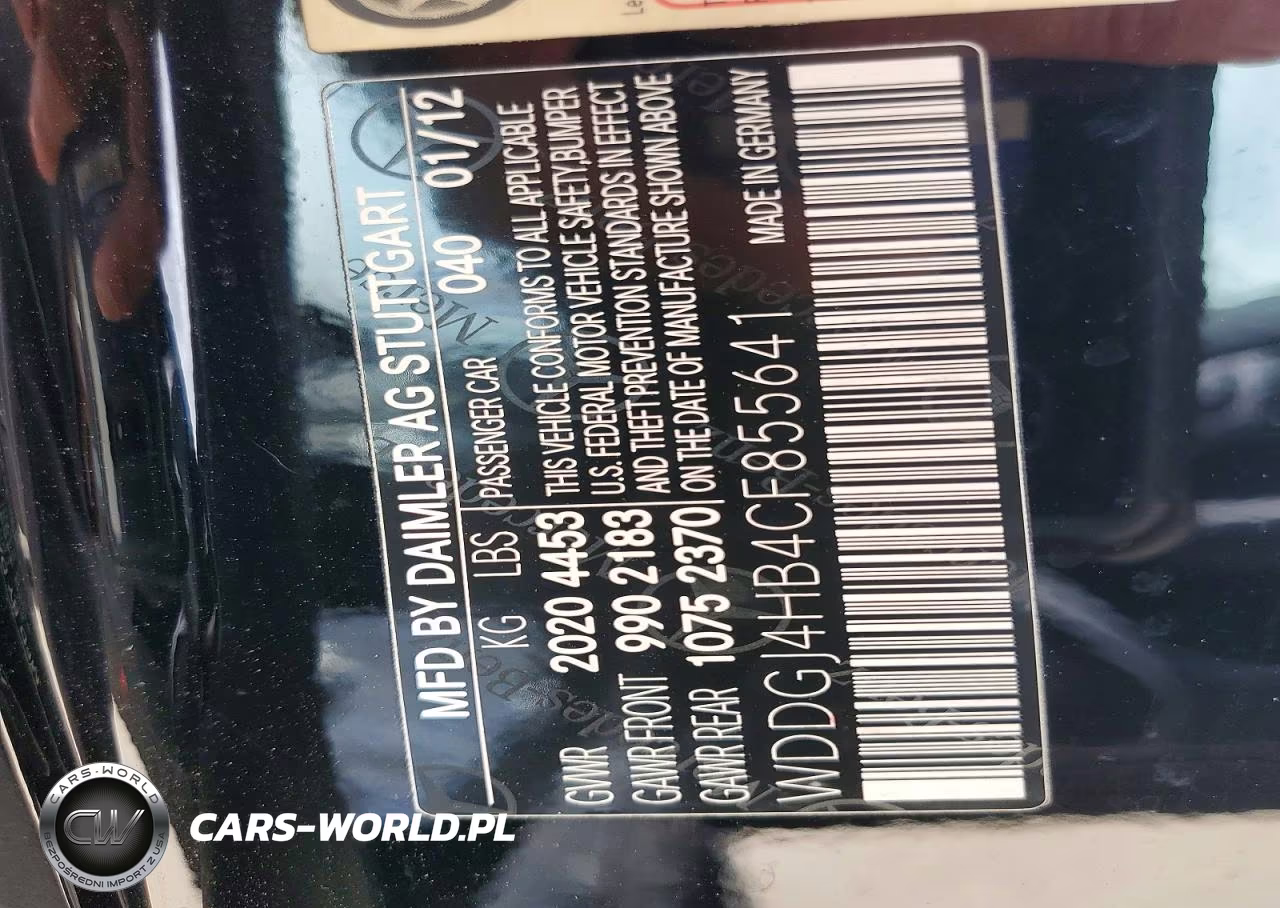 2012 Mercedes-Benz C 250 VIN:WDDGJ4HB4CF855641 - 12