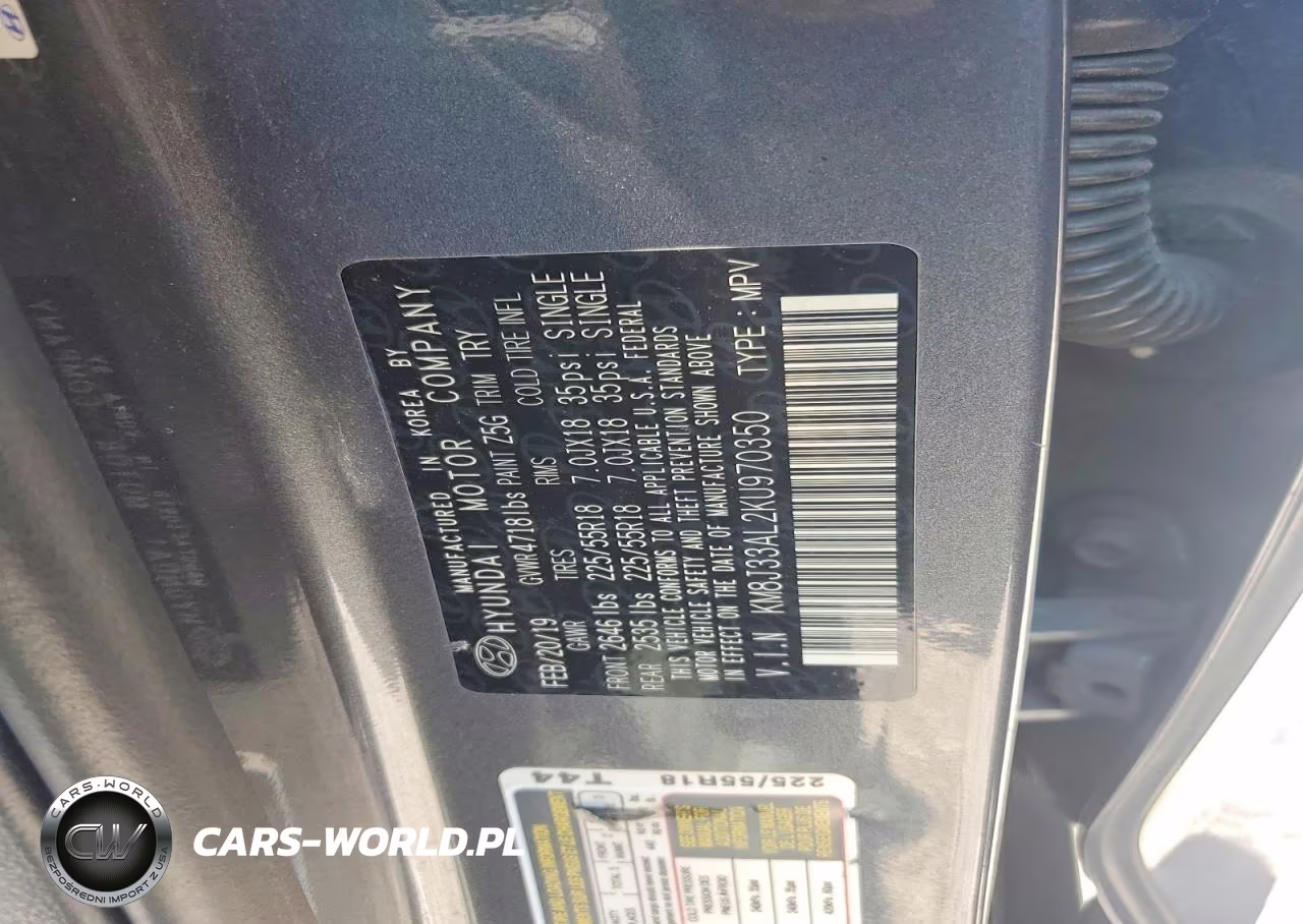2019 Hyundai Tucson Limited VIN:KM8J33AL2KU970350 - 12