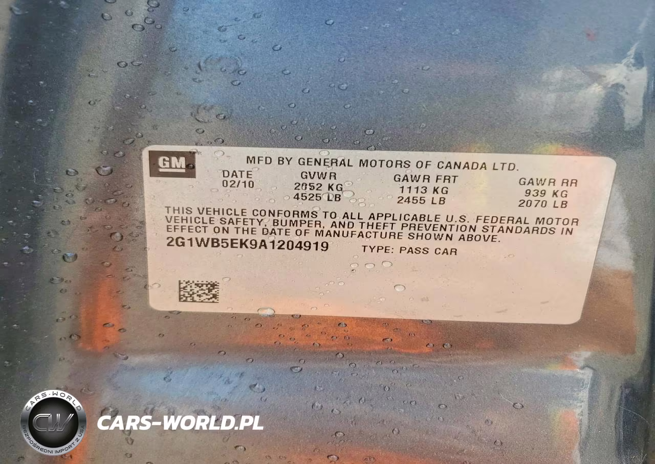 2010 Chevrolet Impala Lt VIN:2G1WB5EK9A1204919 - 13