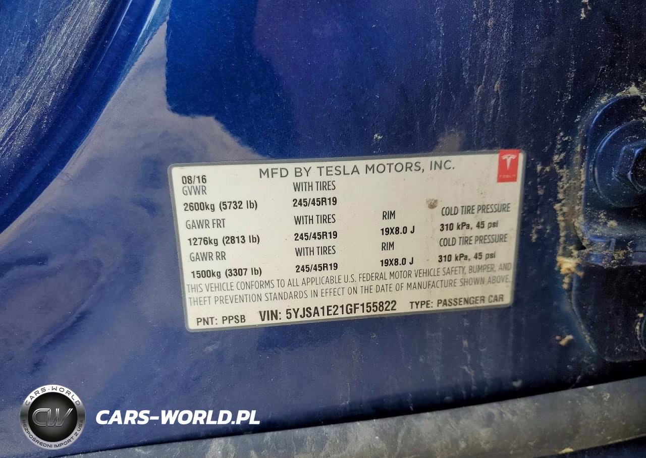 2016 Tesla Model S VIN:5YJSA1E21GF155822 - 13